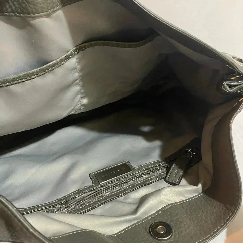 Michael kors grey distressed leather hobo/ shoulder handbag - Picture 10 of 15